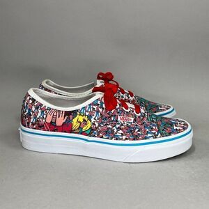 Vans Classic Authentic Shoes Women's 5.5 Wheres Waldo Land Of Waldos Sneakers